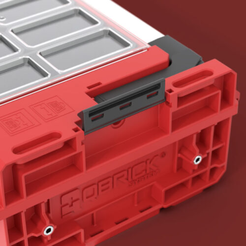 نمای دقیق از دیتیل و ساختار کناری جعبه کیوبریک (QBRICK) وان قرمز اکسپرت 200