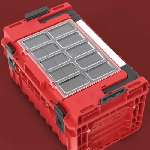 نمای بالایی از جعبه کیوبریک (QBRICK) وان قرمز اکسپرت 350