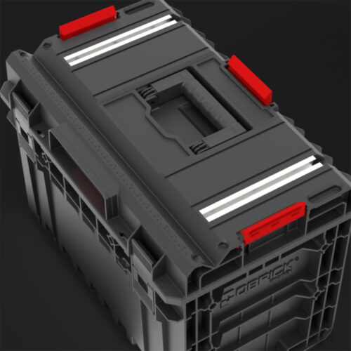 نمای دقیق از درب و ریل اختصاصی کیوبریک (QBRICK) وان 450 تکنیک