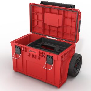نمای کامل با درب باز جعبه ابزار کیوبریک (QBRICK) سیستم پرایم کارت قرمز (RED ULTRA HD CUSTOM) جعبه ابزار کیوبریک (QBRICK) سری سیستم پرایم (SYSTEM PRIME)