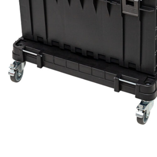 نمای دقیق ازهر دو چرخ های جلوی کیوبریک (QBRICK) وان (System ONE Transport Platform)