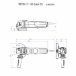 اطلاعات و ابعاد دقیق با مینی فرز WEPBA 19-150 Q DS M-Brush متابو