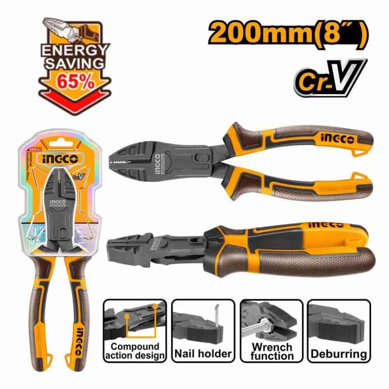 انبر دست 9.5 اینچ فوق حرفه‌ای سوپر اینکو HCCP58240