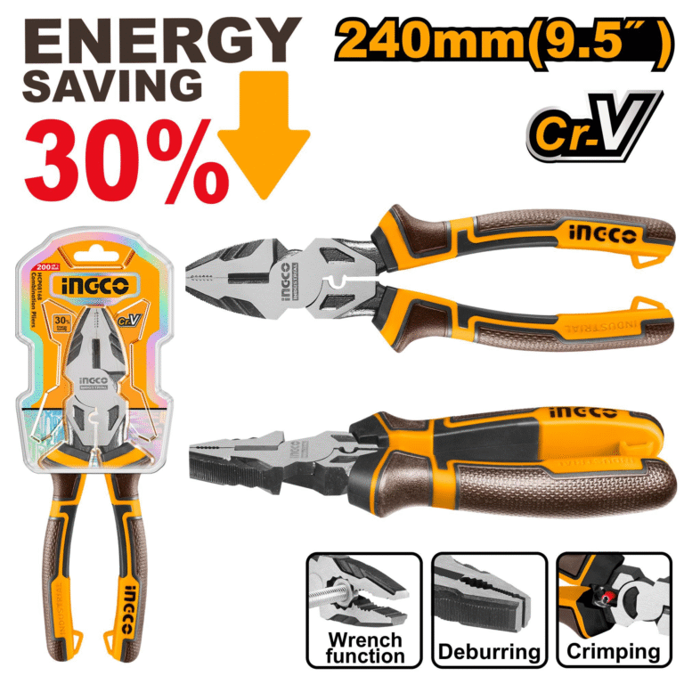انبر دست 9.5 اینچ صنعتی حرفه‌ای اینکو HHCP28240
